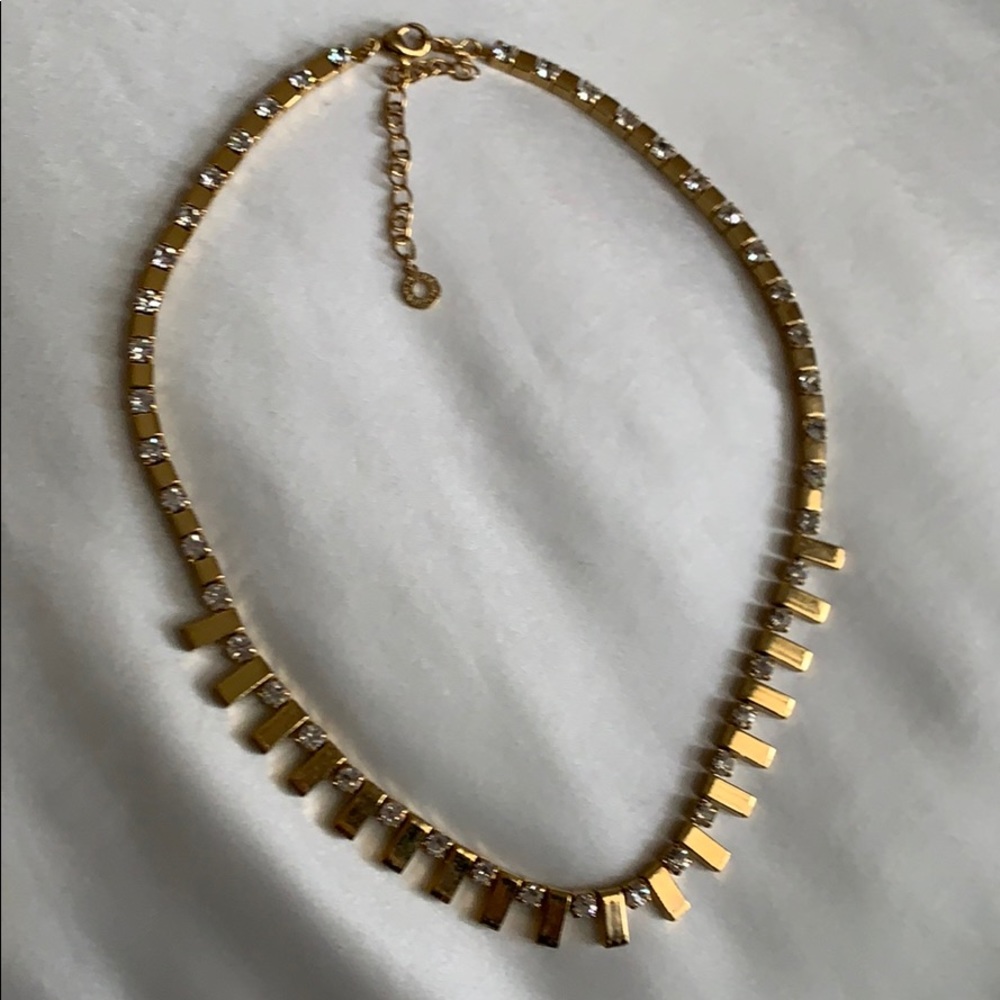 Gold statement necklace - Picture 2 of 5
